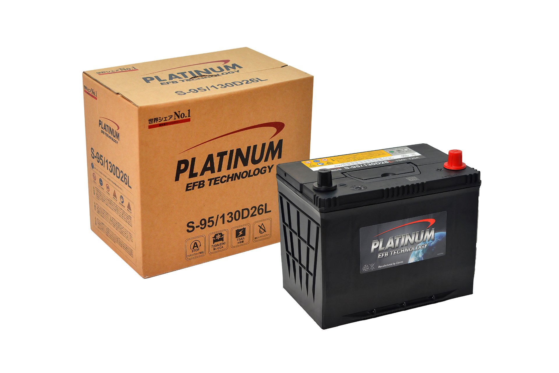 Ắc quy Platinum S-95130D26L (75 AH; 720 CCA)