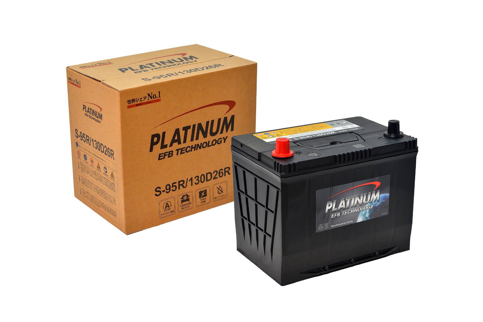 Ắc quy Platinum S-95130D26R (75 AH; 720 CCA)