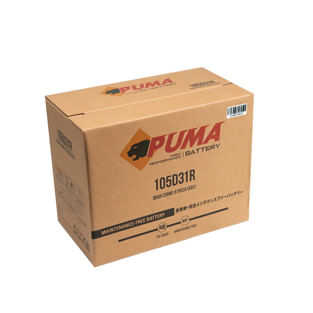 Ắc quy Puma 105D31R (85Ah; 670CCA)