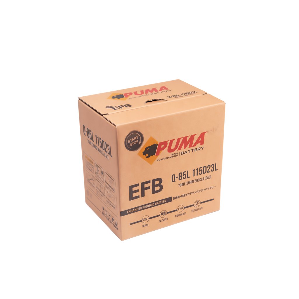Ắc quy Puma EFB Q-85L 115D23L (70Ah; 660CCA)