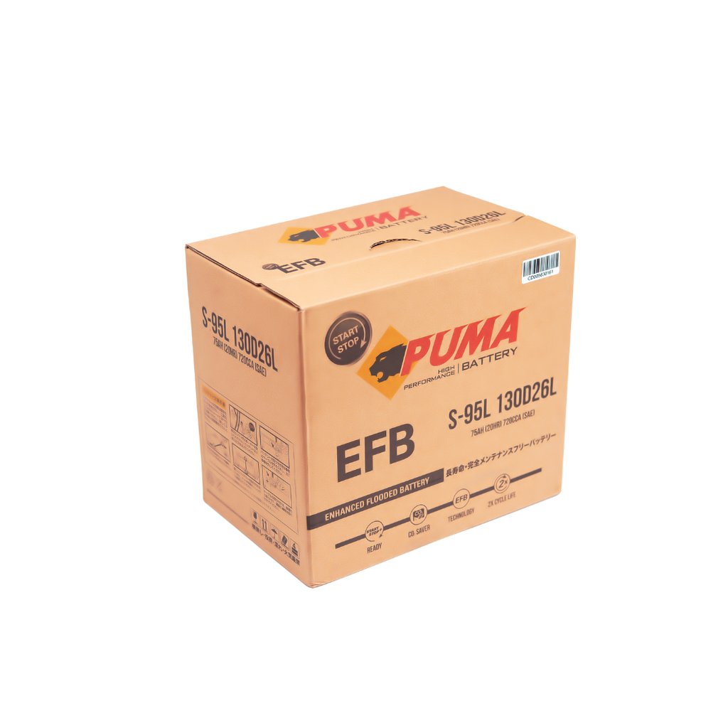 Ắc quy Puma EFB S-95 130D26L (75Ah; 720CCA)